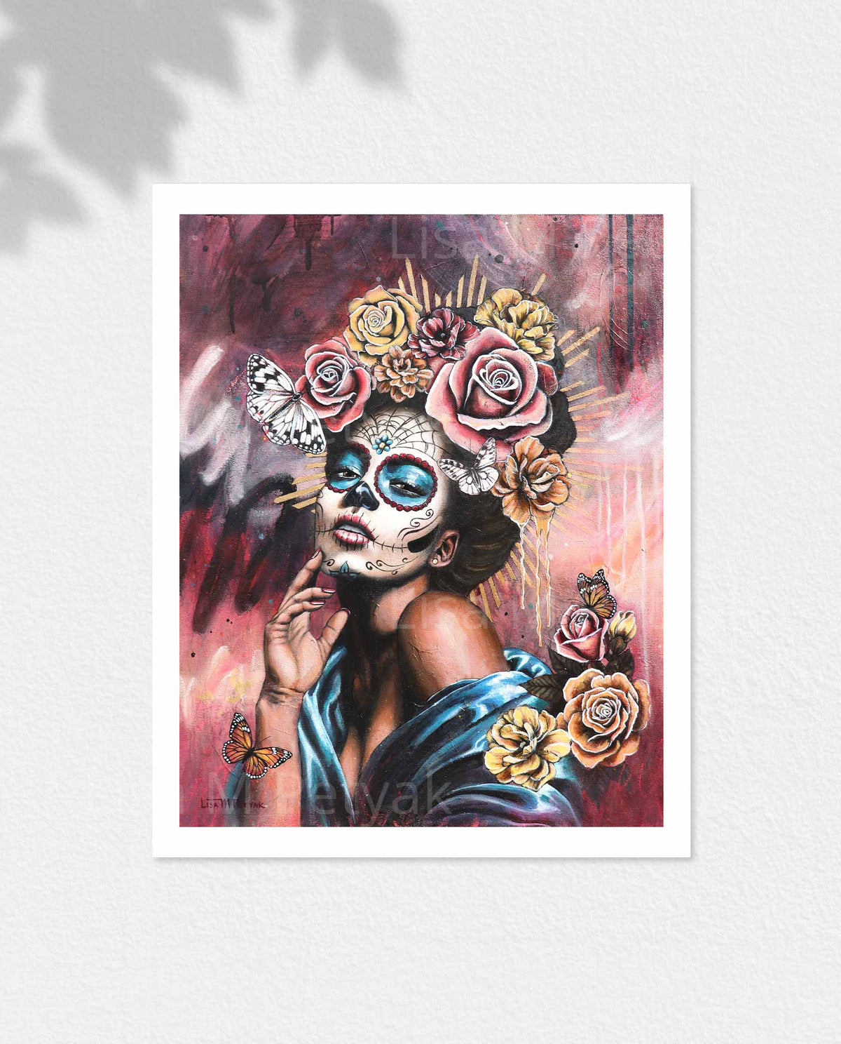 "La Catrina in Blue" Fine Art Print