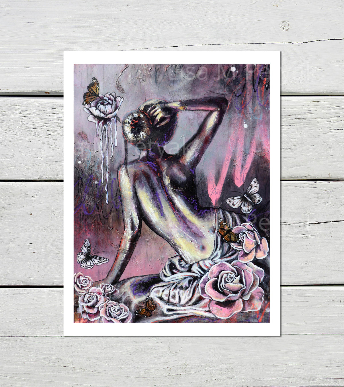 "Nude Female Abstract Figure" Fine Art Print