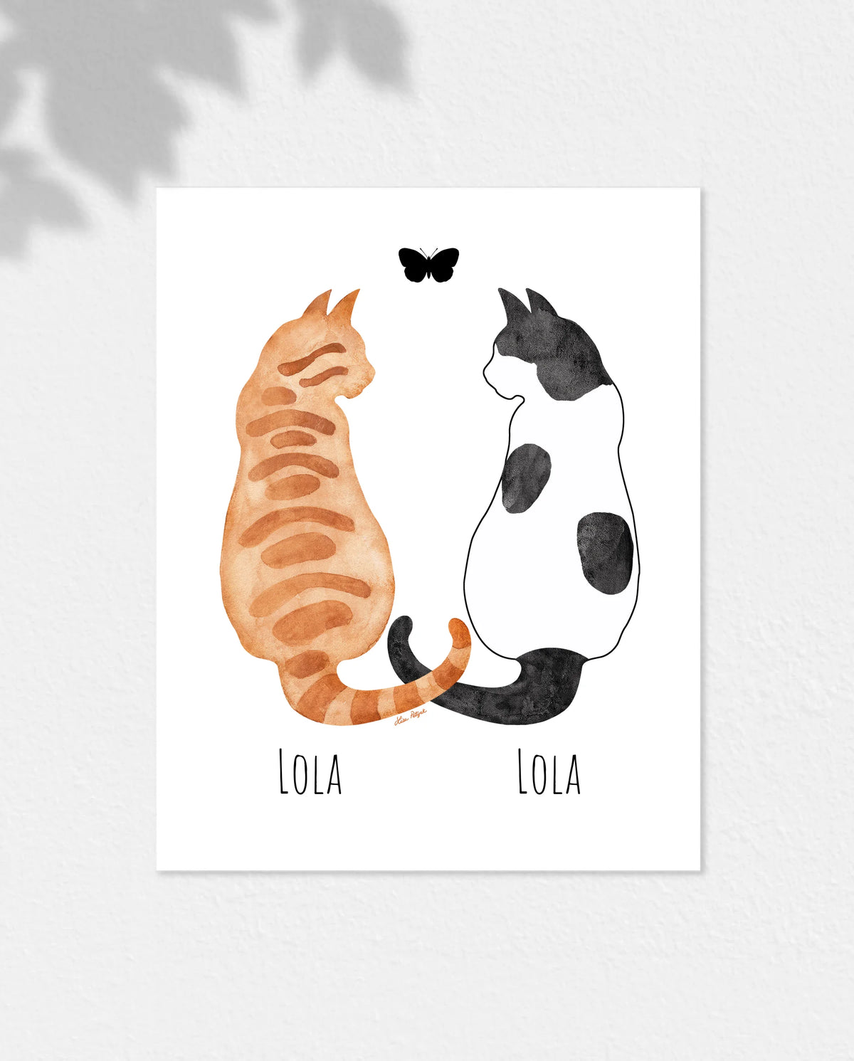 2 Cats Print
