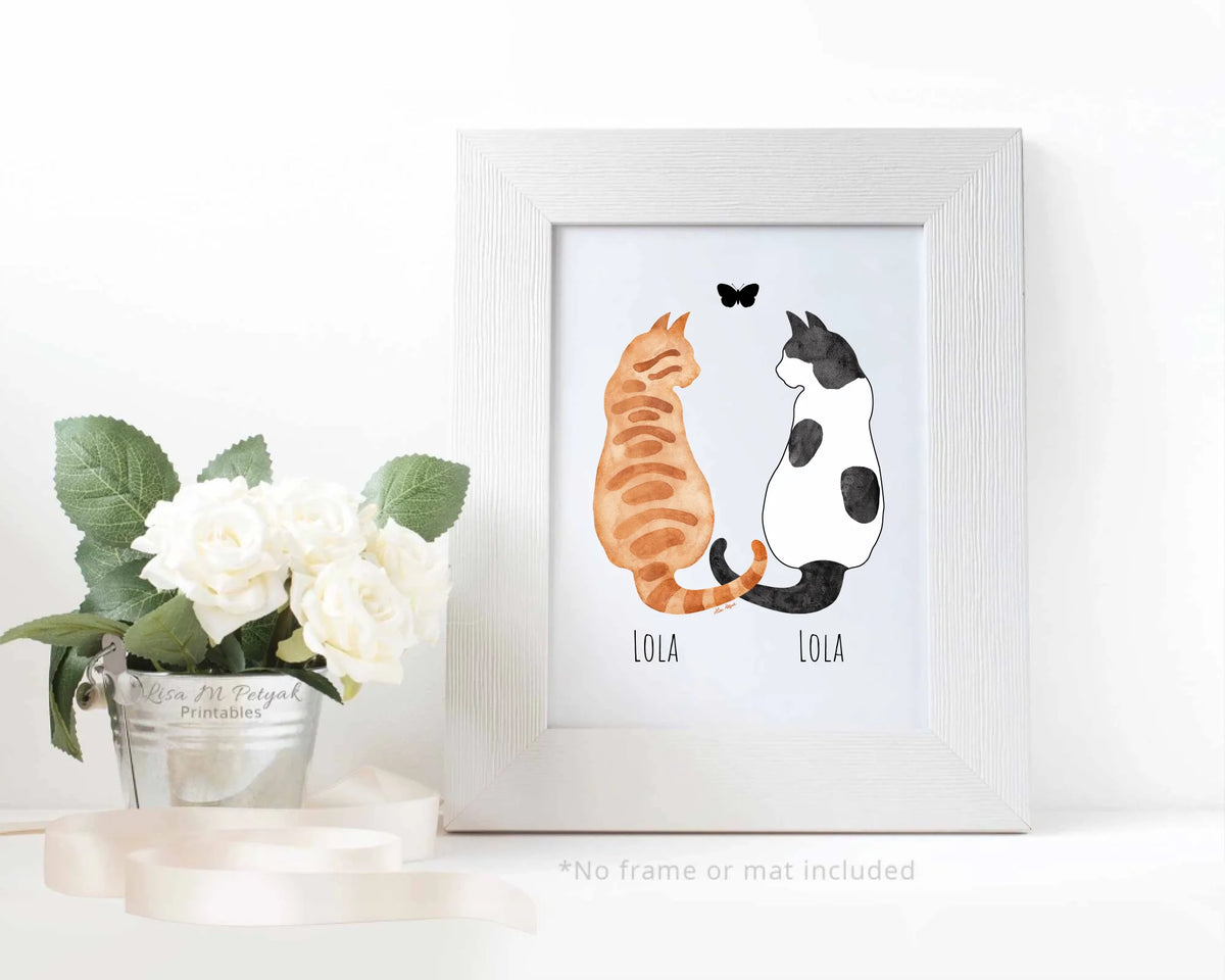 2 Cats Print