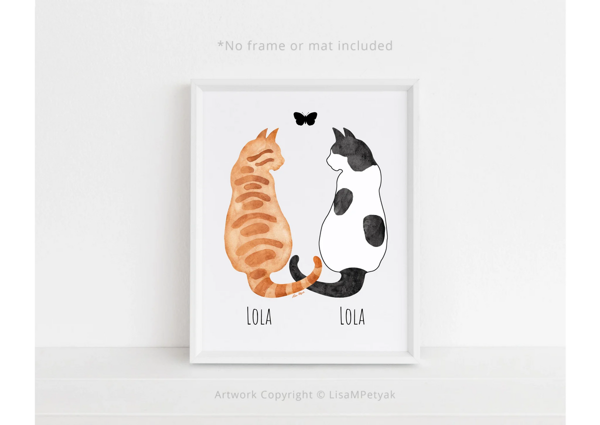 2 Cats Print