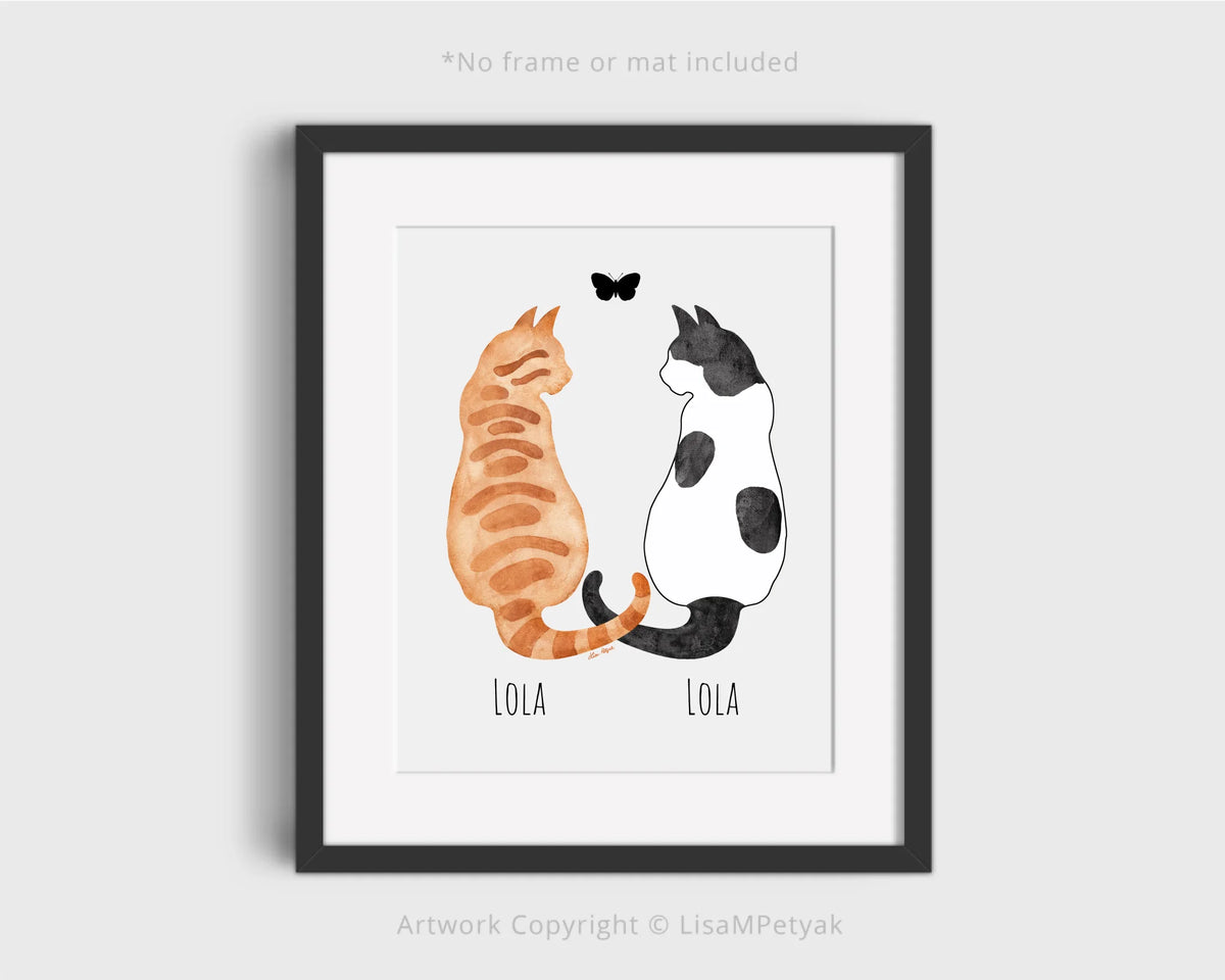 2 Cats Print