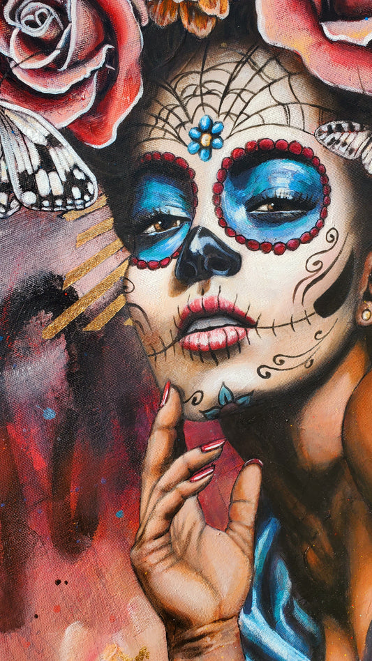 "La Catrina in Blue"
