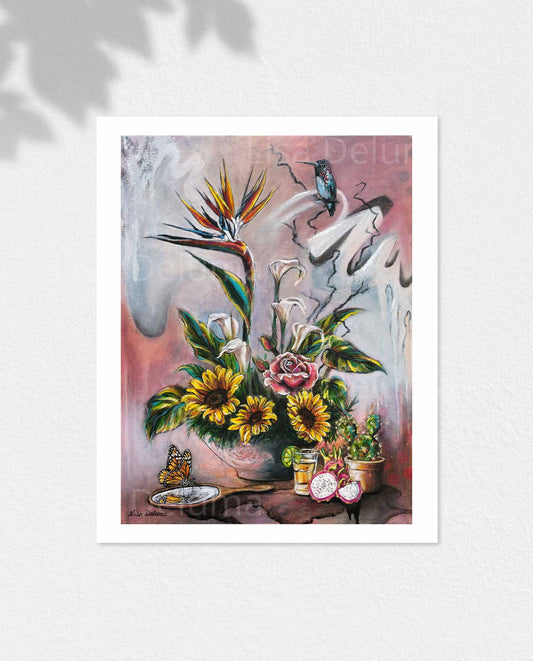 "Frida's Flowers" Fine Art Print