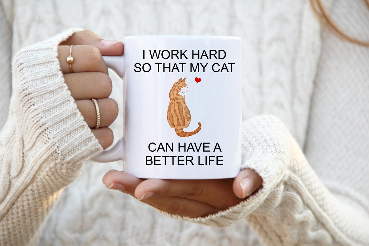 Orange Marbled Tuxedo Tabby Mug