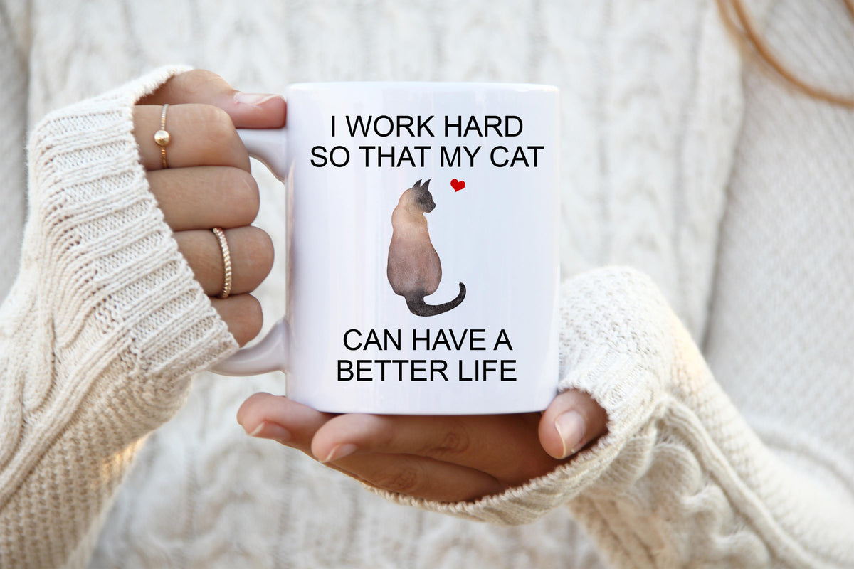 Siamese Dark Brown Cat Mug