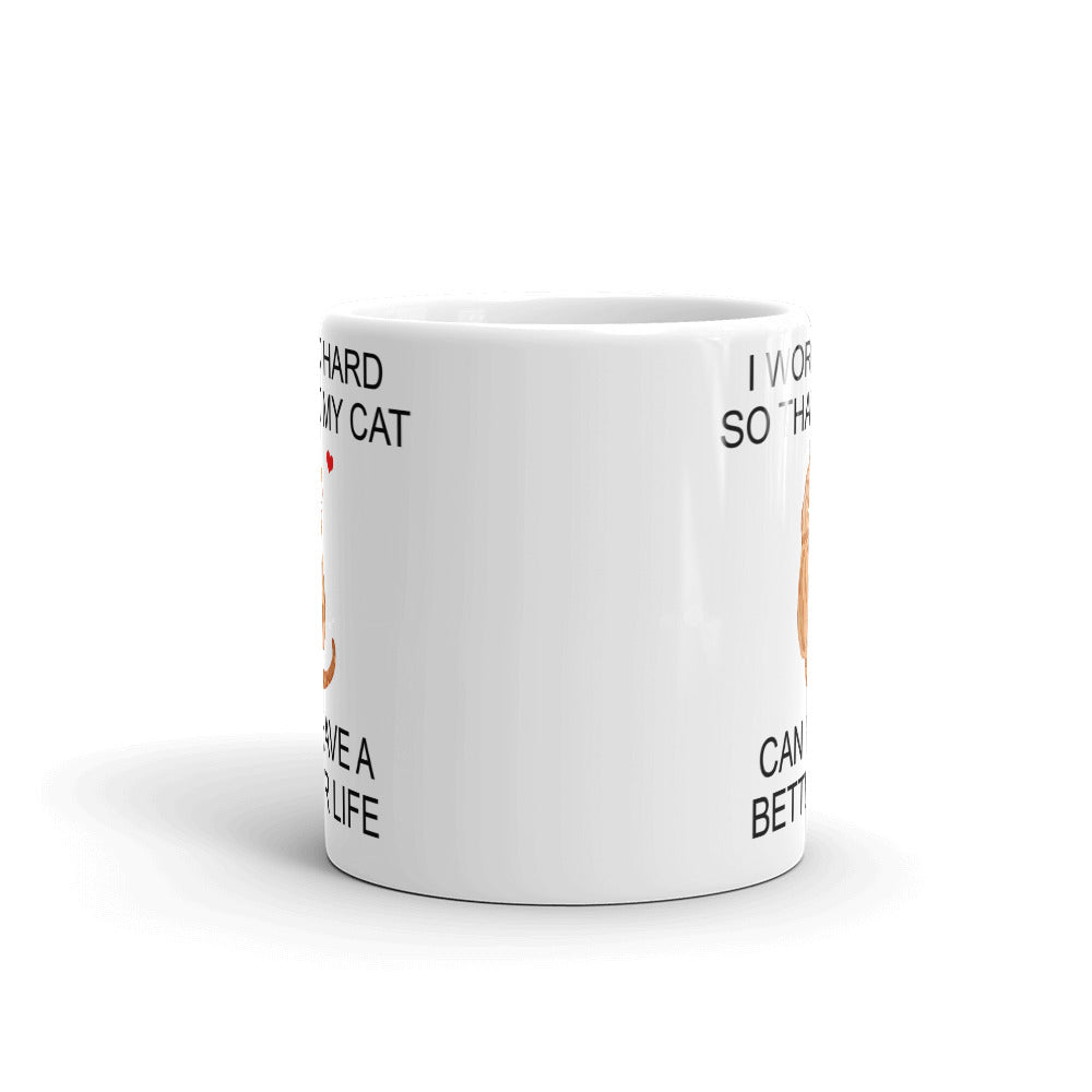 Orange Marbled Tuxedo Tabby Mug