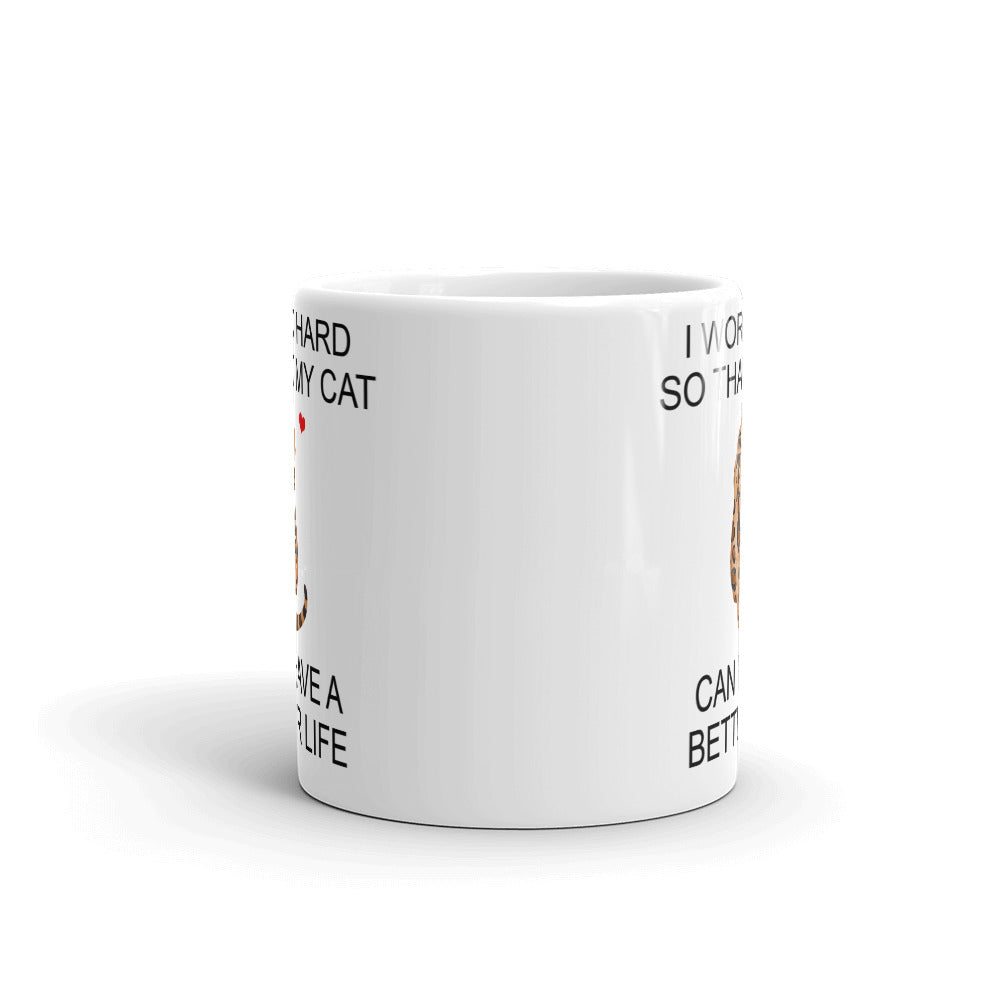 Orange Bengal Cat Mug