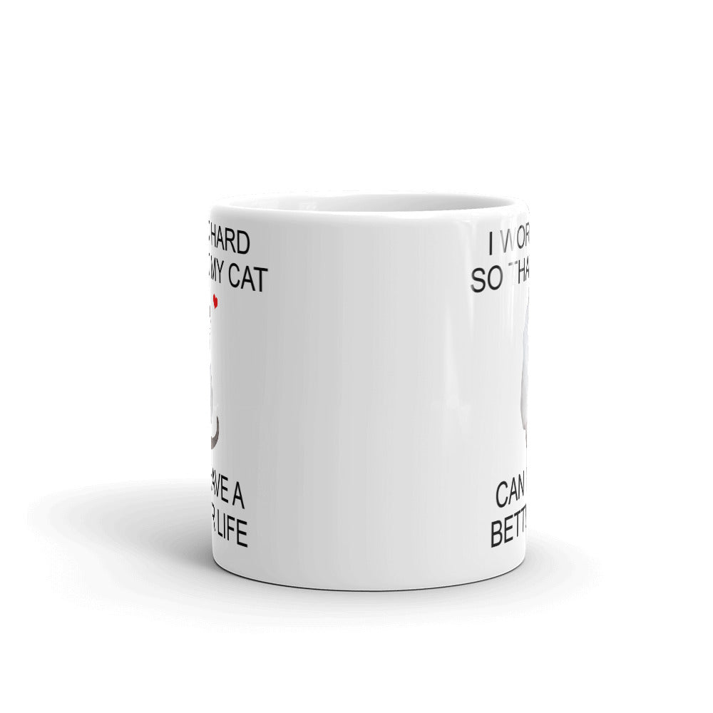 Gray Snowshoe Cat Mug