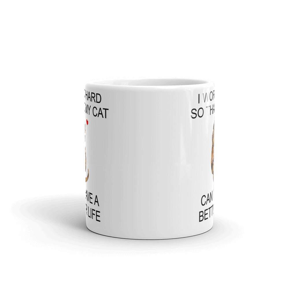 Brown Tortie Cat Mug