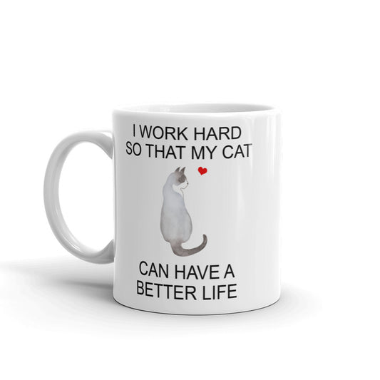 Gray Snowshoe Cat Mug