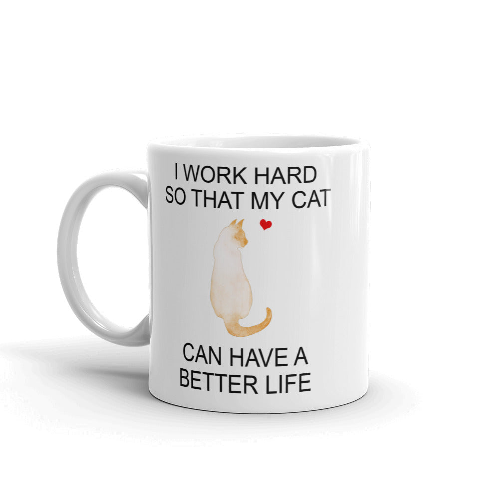 Siamese Flame Point Cat Mug