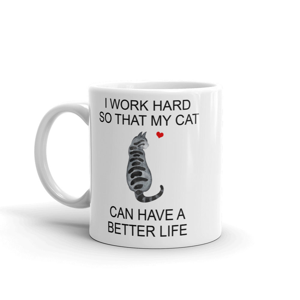 Dark Tabby Cat Mug