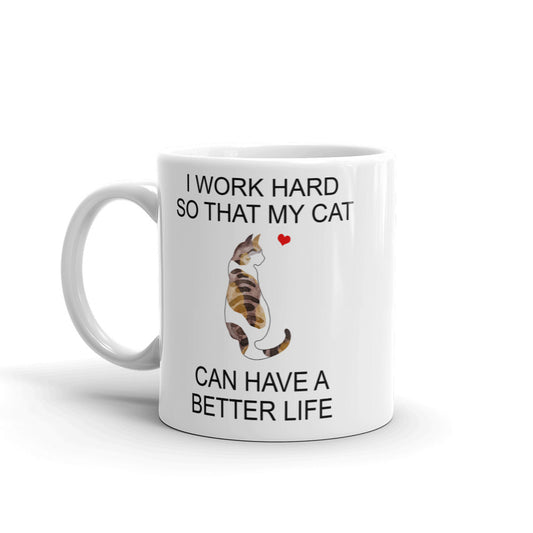 Brown Calico Spotted Tabby Cat Mug