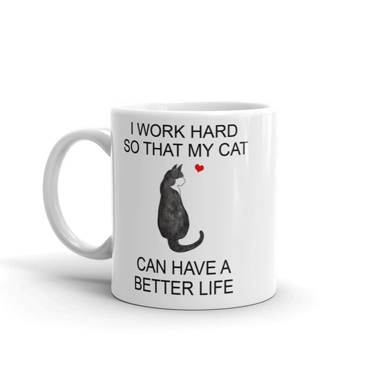 Black and White Tuxedo Cat Mug