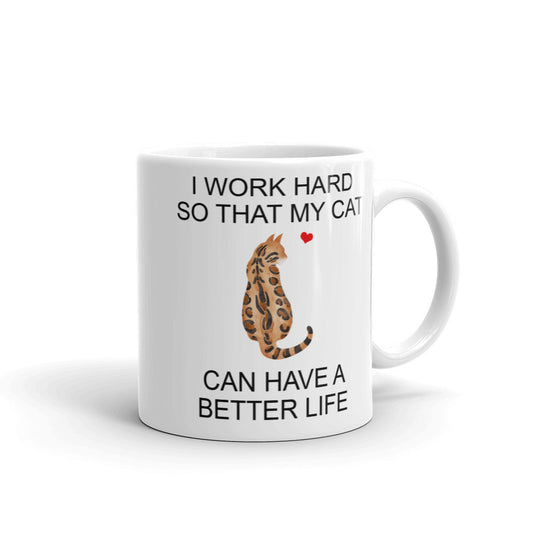 Orange Bengal Cat Mug