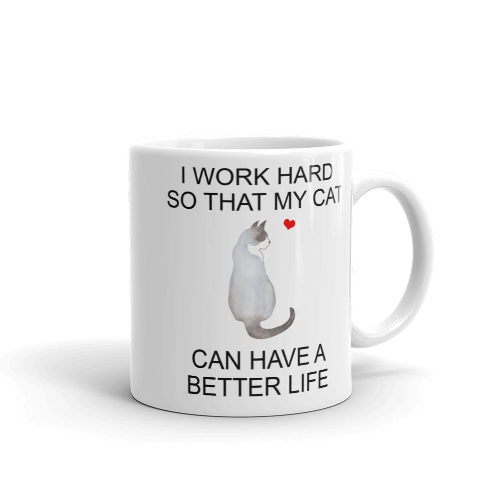 Gray Snowshoe Cat Mug
