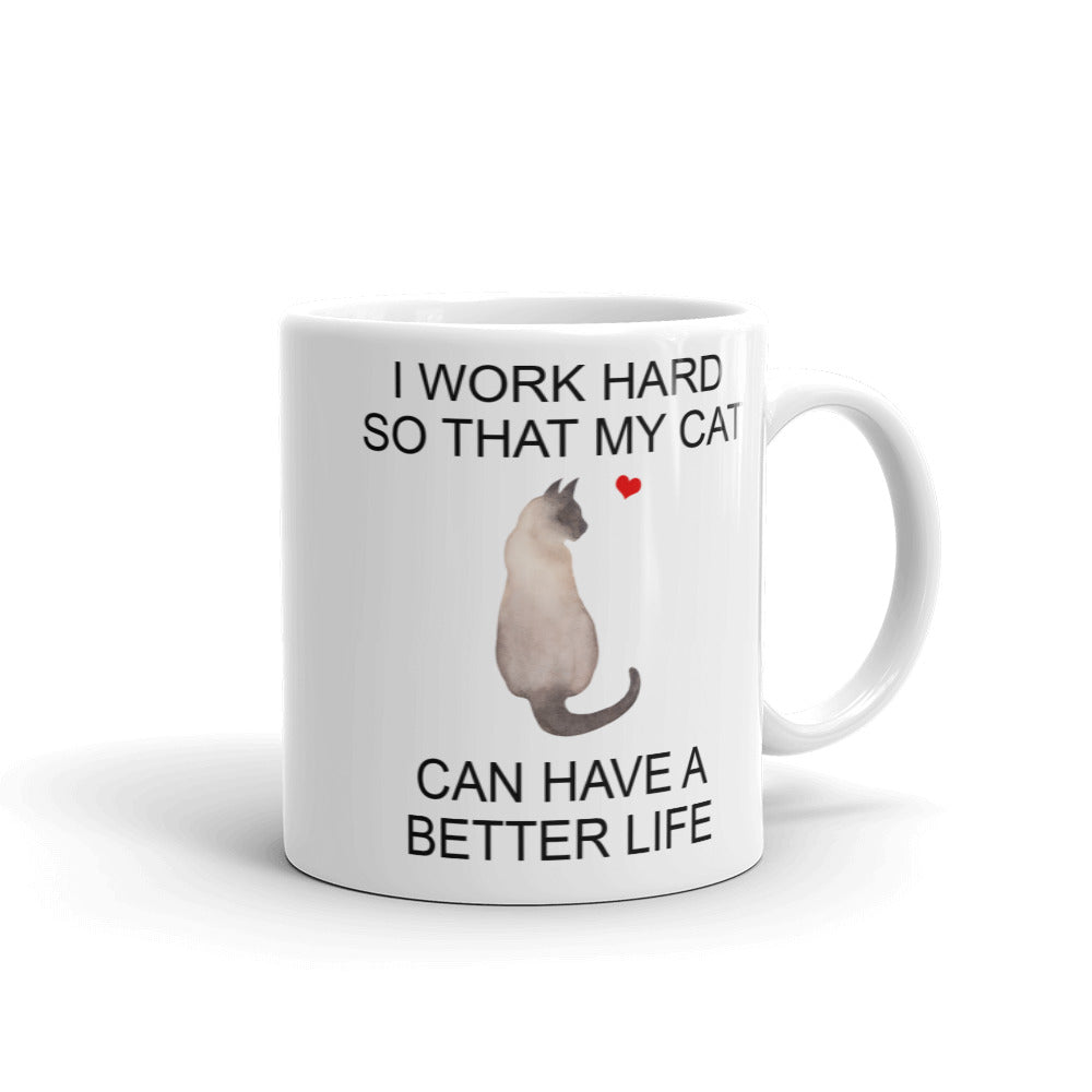 Siamese Light Brown Cat Mug