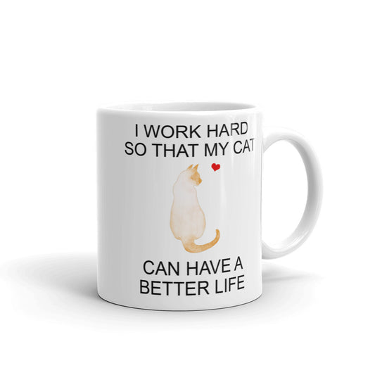 Siamese Flame Point Cat Mug