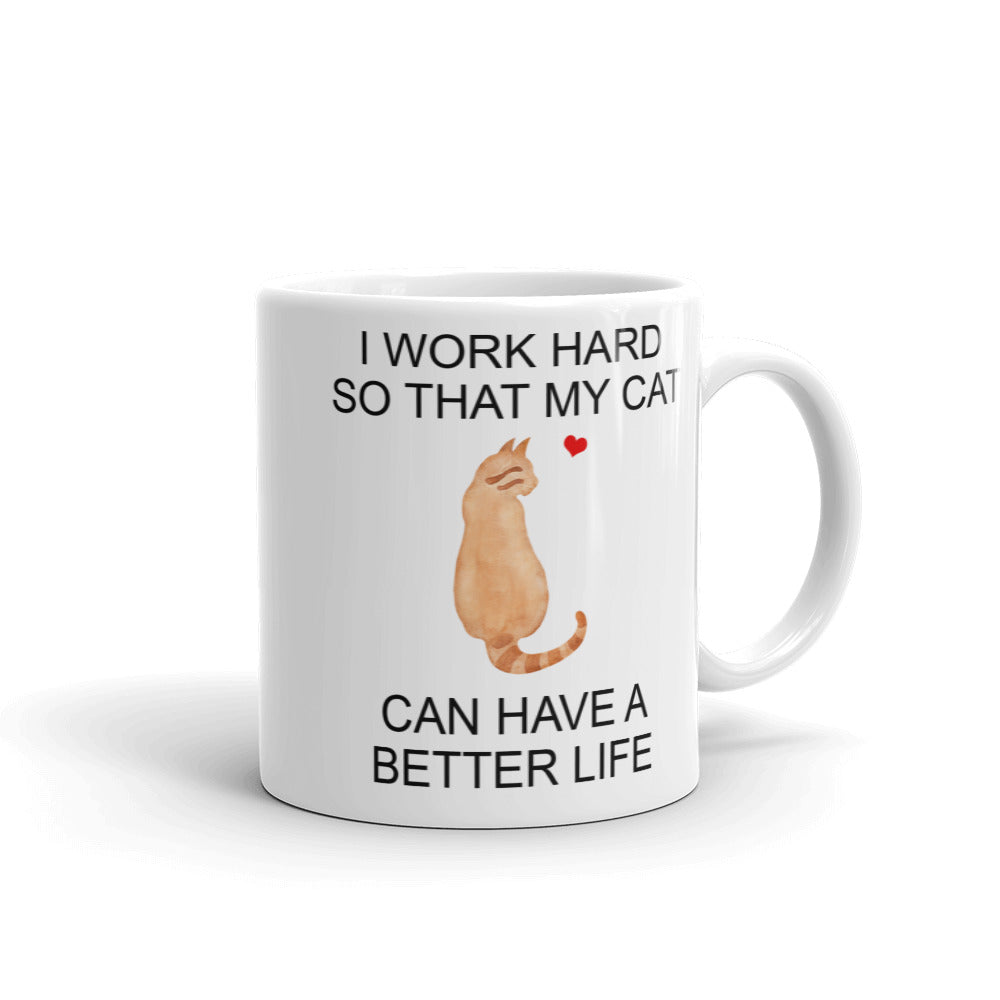 Orange Ticked Tabby Cat Mug