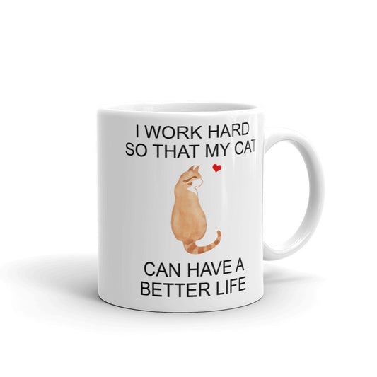 Orange Ticked Tuxedo Tabby Cat Mug