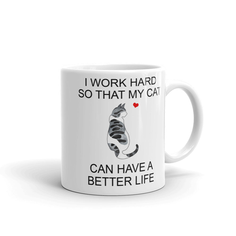 Dark Spotted Tabby Cat Mug