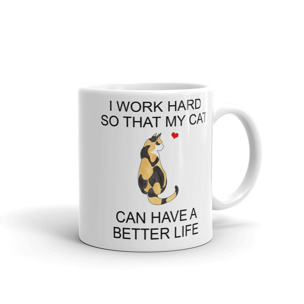 Calico Tuxedo Cat Mug