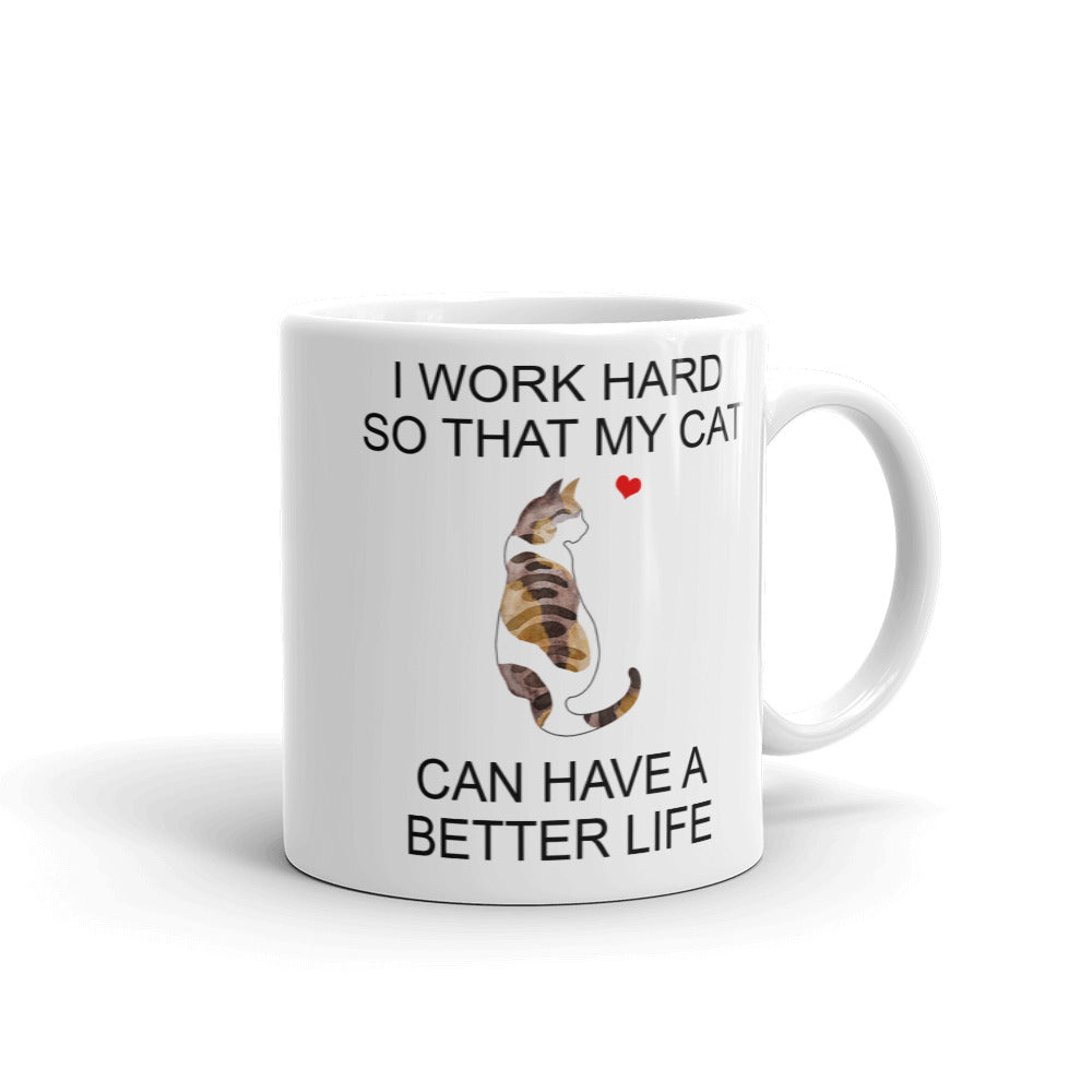 Brown Calico Spotted Tabby Cat Mug
