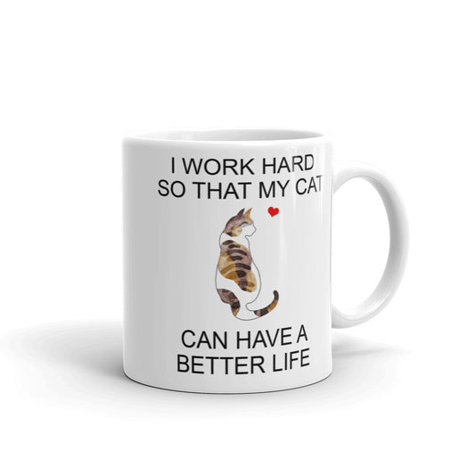 Brown Calico Spotted Tabby Cat Mug