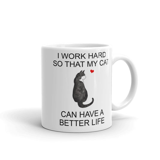 Black and White Tuxedo Cat Mug